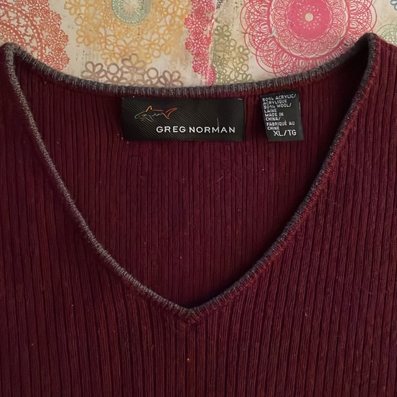 Greg Norman Vintage Men’s V Neck Golf Sweater Vest - Picture 5 of 8